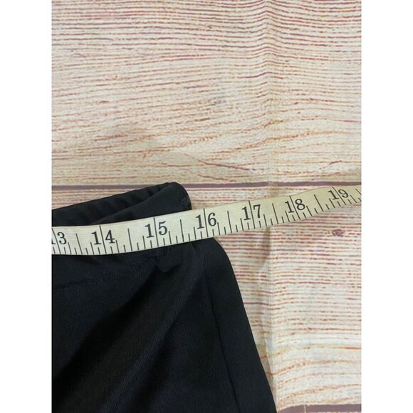 Vintage Cachet Women's Black Wide Leg Chiffon Pants - Large - Picture 9 of 11